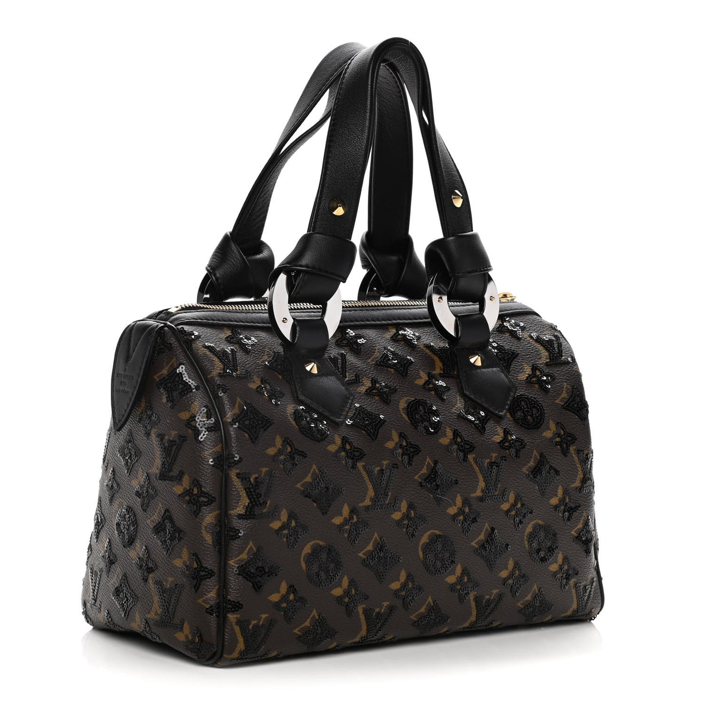 Monogram Sequins Eclipse Speedy 28 Black