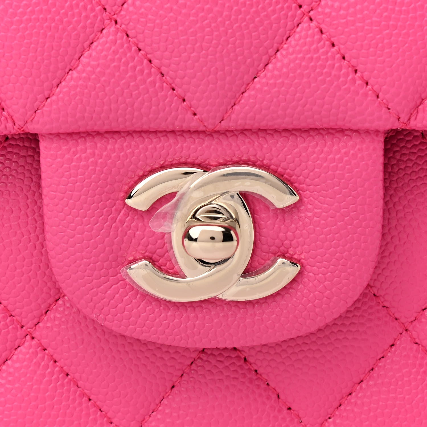Chanel Caviar Quilted Medium Double Flap Dark Pink 7 of 10