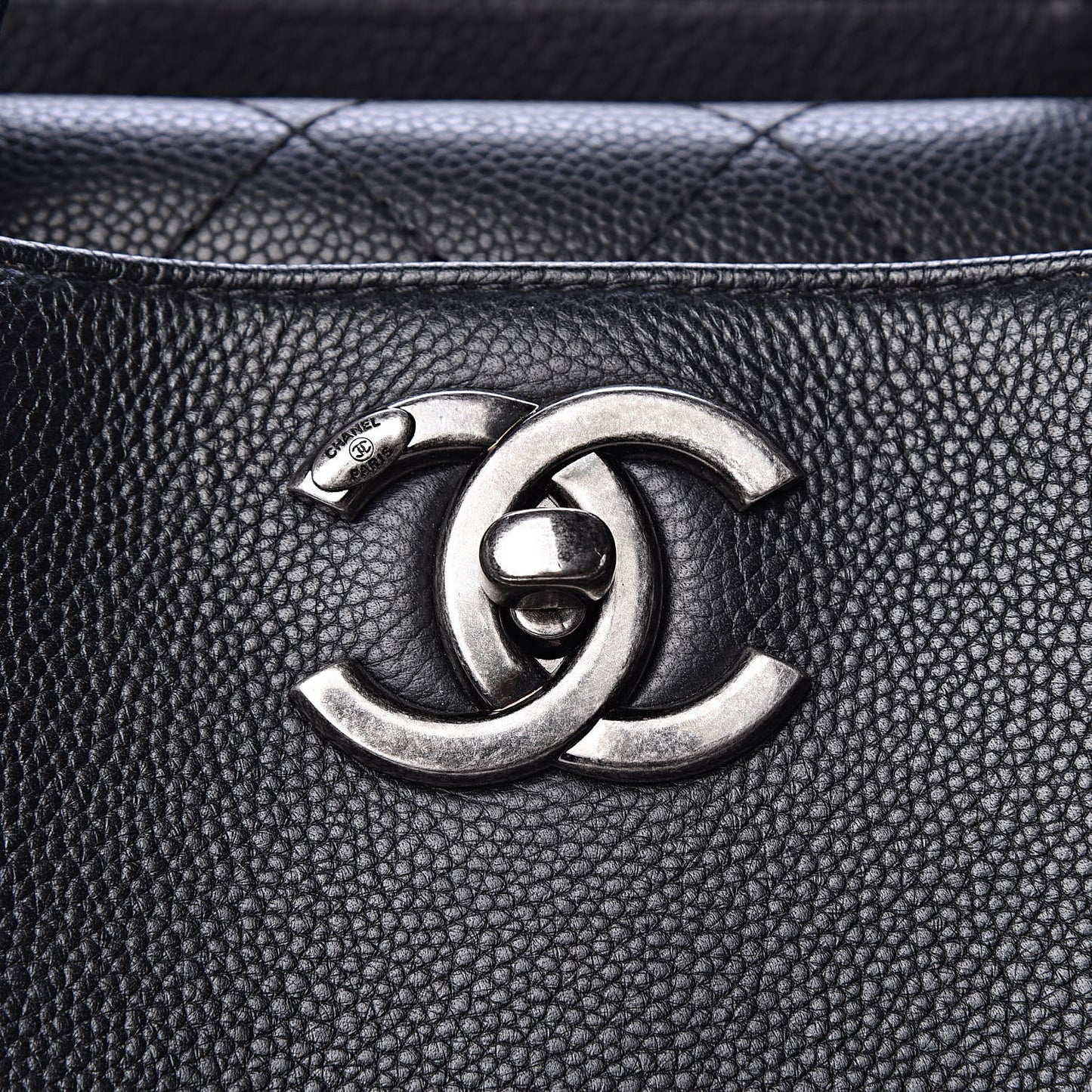Caviar Shopping Tote Black