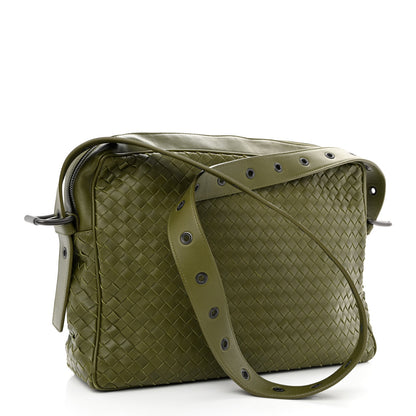 Bottega Veneta Nappa Intrecciato Messenger Bag Mud 3 of 13