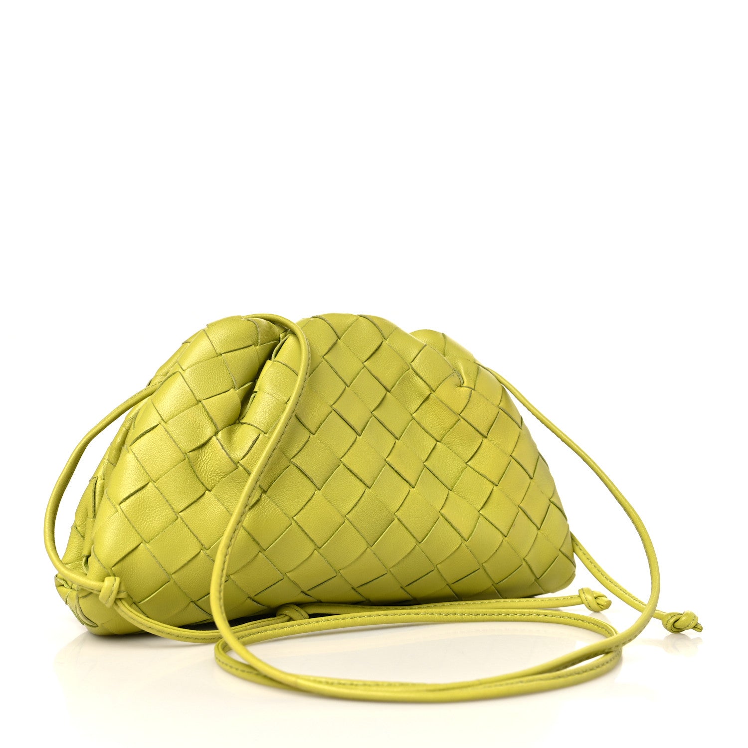 Bottega Veneta Nappa Intrecciato The Mini Pouch Kiwi 3 of 9