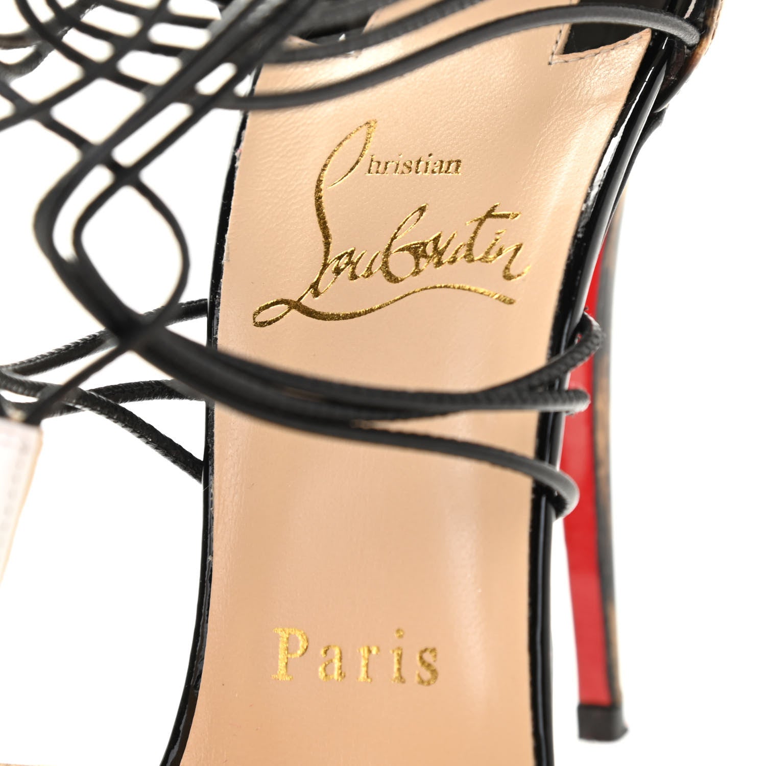Christian Louboutin Jazz Calf Kid Patent Leopard Confusa 100 Pumps 38 White Black 7 of 11