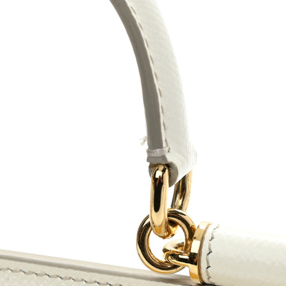 Dolce & Gabbana Dauphine Lemon Print Mini Miss Sicily Satchel White 10 of 10