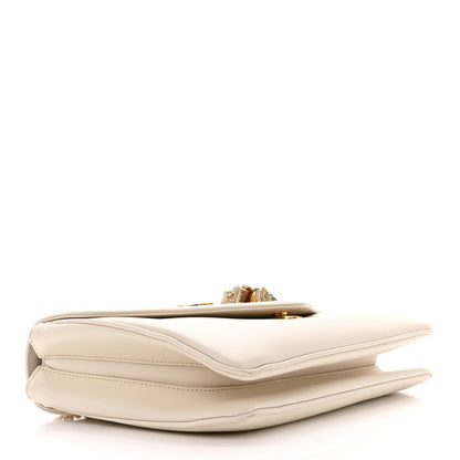 Gucci Vitello Palmellato Lux Crystal Medium Rajah Shoulder Bag Mystic White Multicolor 4 of 12