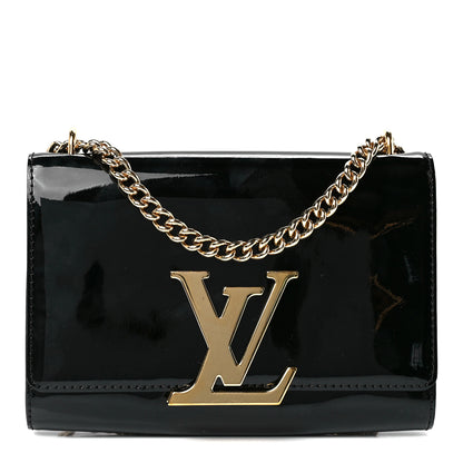 Louis Vuitton Patent Chain Louise MM Black 1 of 10