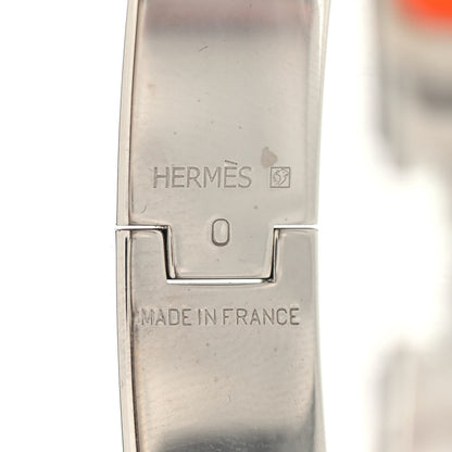 Hermes Enamel Narrow Clic Clac H Bracelet PM Orange 2 of 3