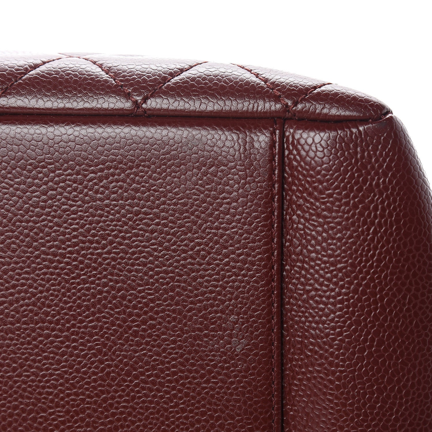 Chanel Caviar Quilted Grand Shopping Tote GST Dark Burgundy 12 of 14