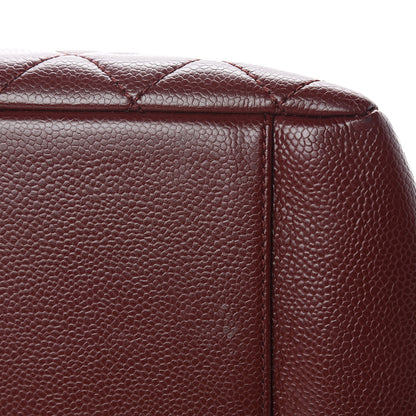 Chanel Caviar Quilted Grand Shopping Tote GST Dark Burgundy 12 of 14