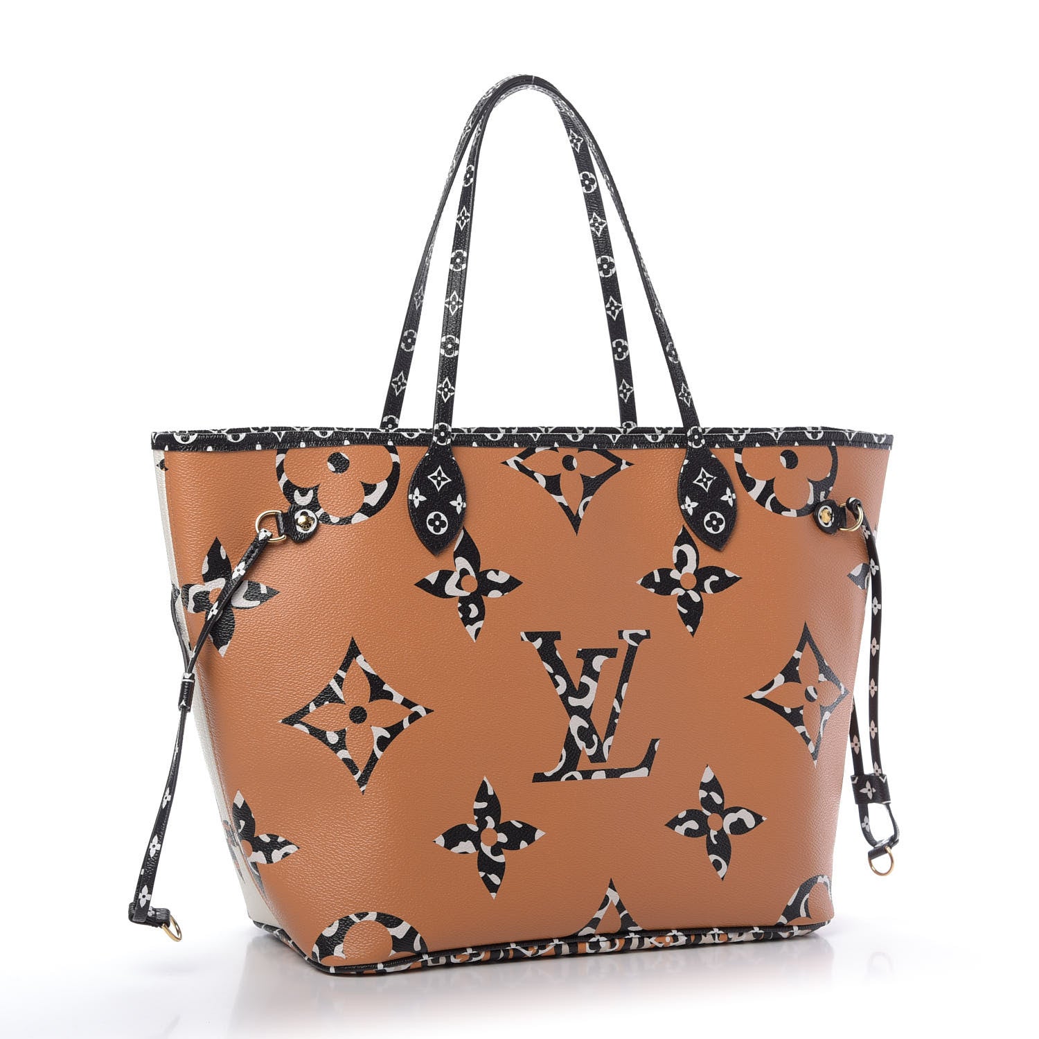 Louis Vuitton Monogram Giant Jungle Neverfull MM Ivory 3 of 9