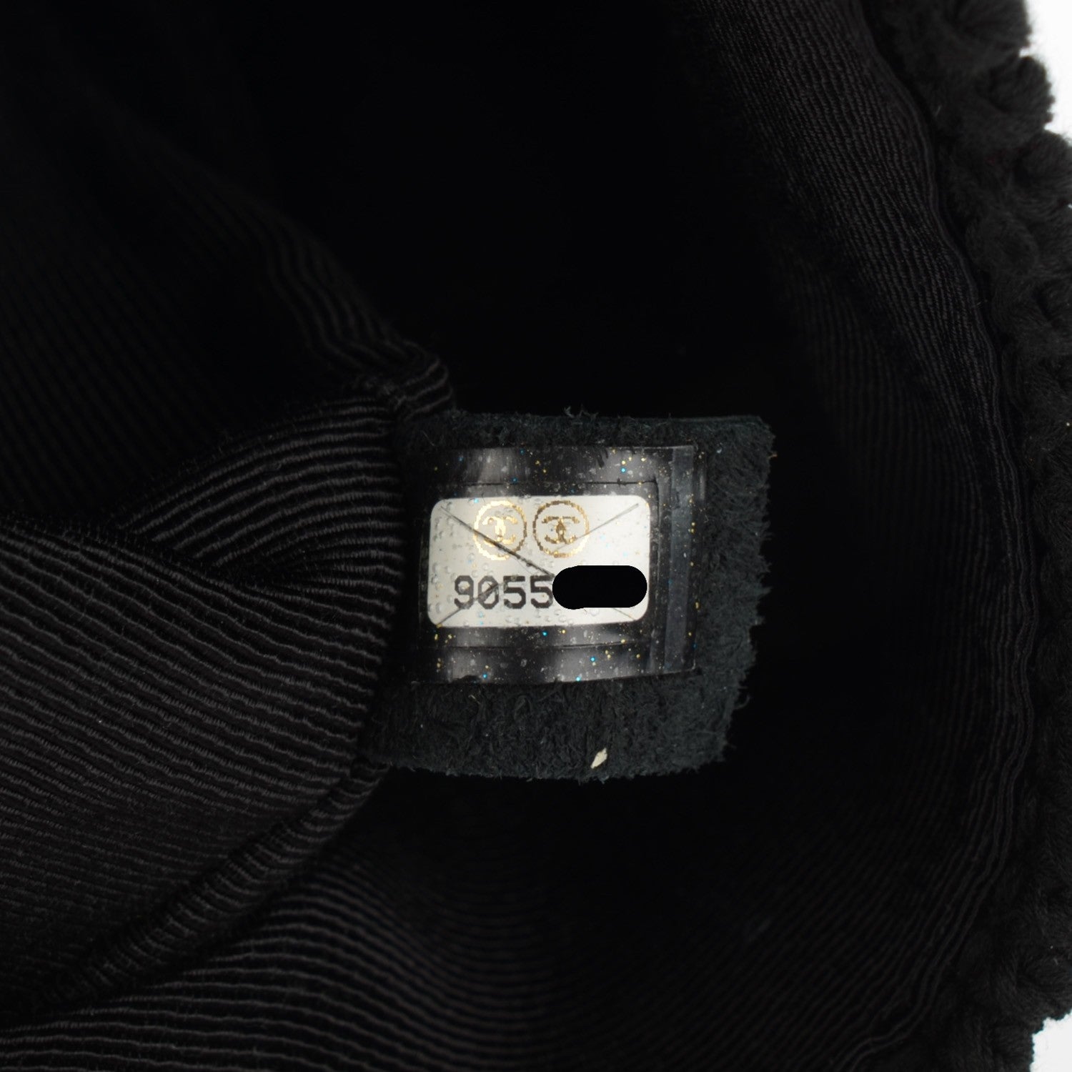 Chanel Woven Crochet Knit Medium Flap Black 7 of 7