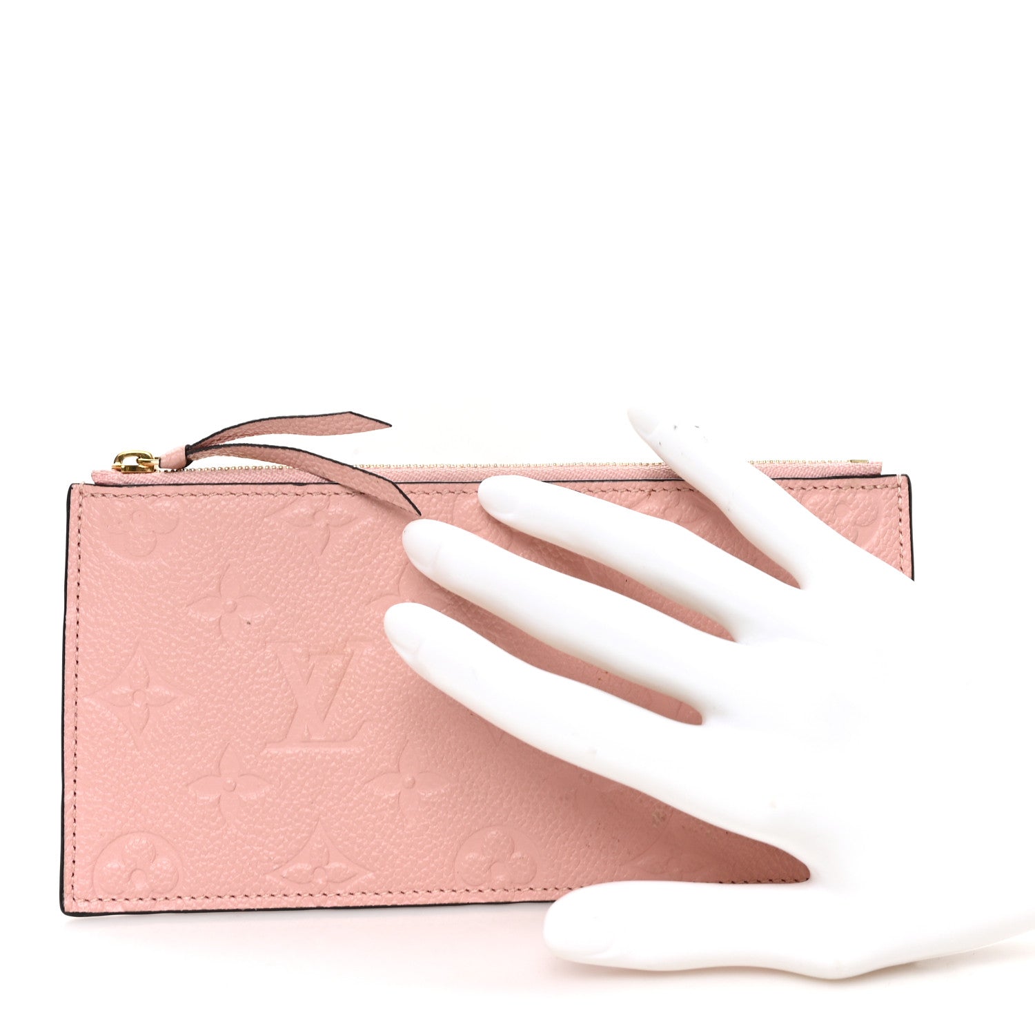 Louis Vuitton Empreinte Felicie Chain Wallet Zippered Insert Rose Poudre 2 of 7