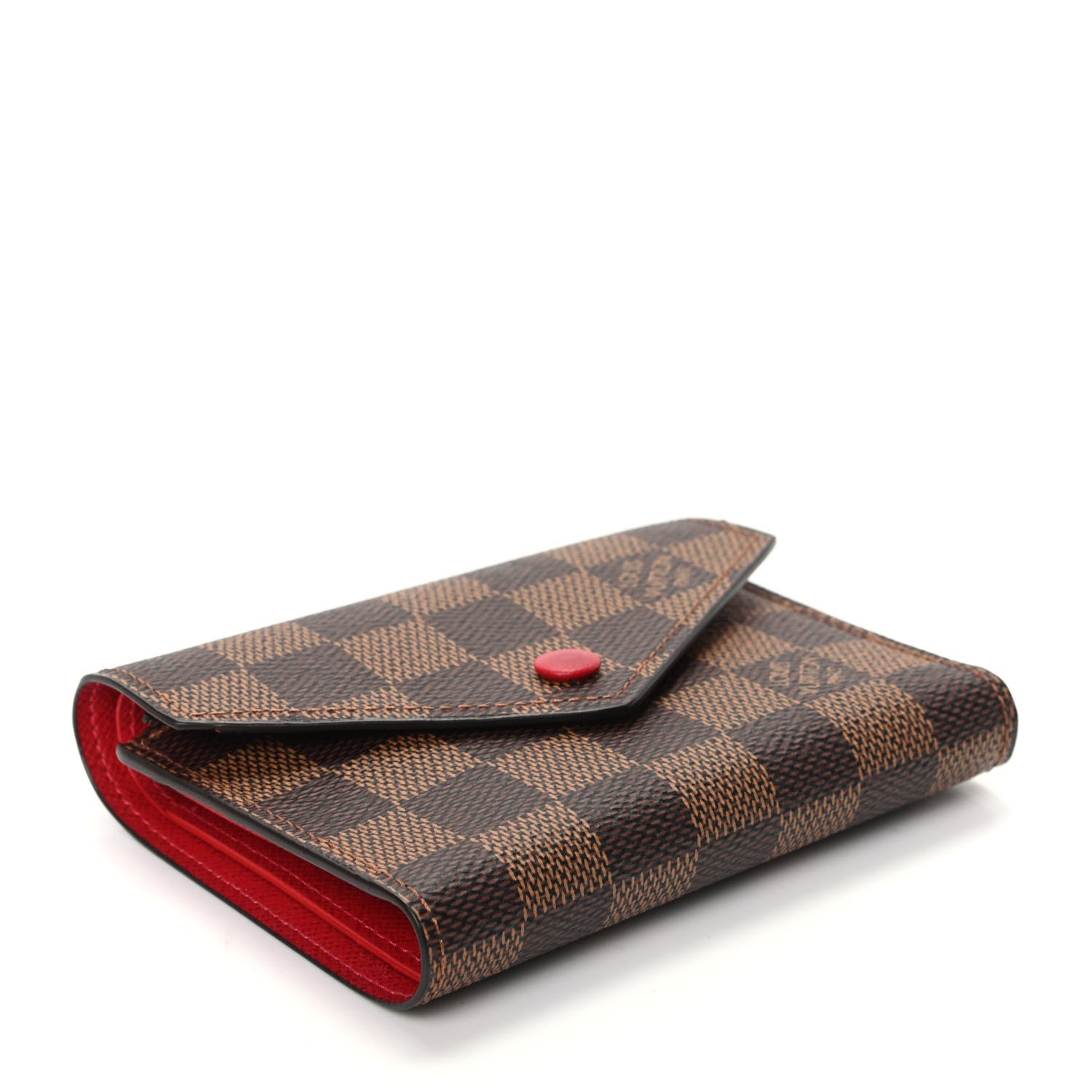 Louis Vuitton Damier Ebene Victorine Wallet Cherry 4 of 7