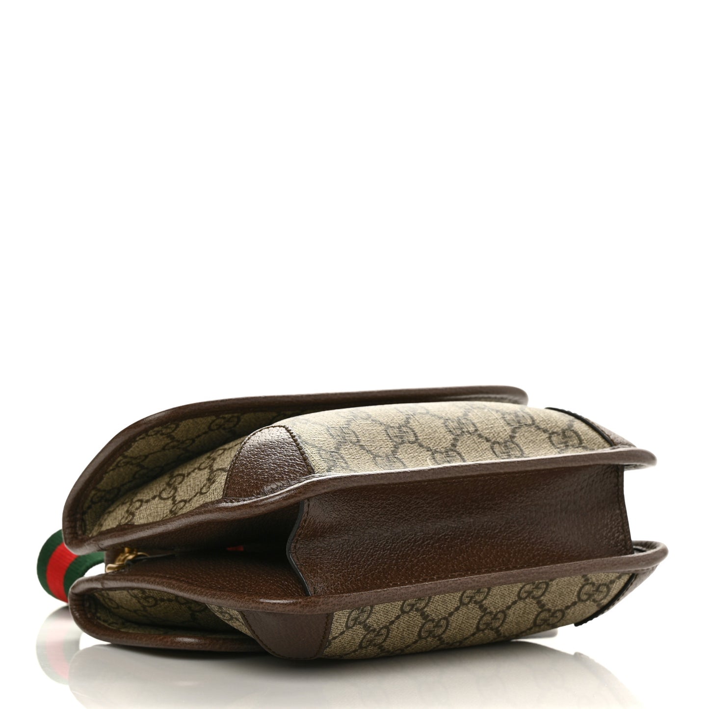 GG Supreme Monogram Web Small Neo Vintage Double Flap Messenger Bag Beige New Acero