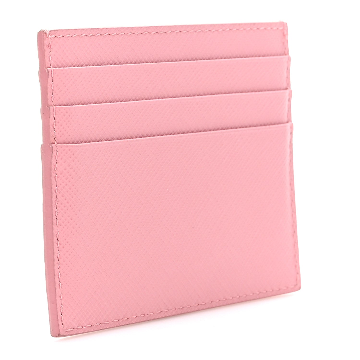 Prada Saffiano Shine Monochrome Card Holder Peonia 3 of 7