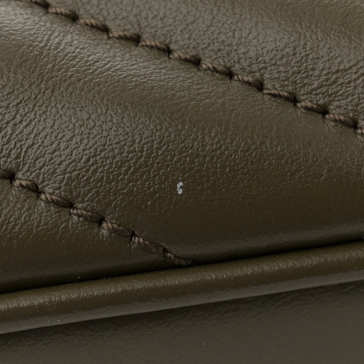 Saint Laurent Calfskin Matelasse Monogram Lou Camera Bag Military Olive 11 of 14
