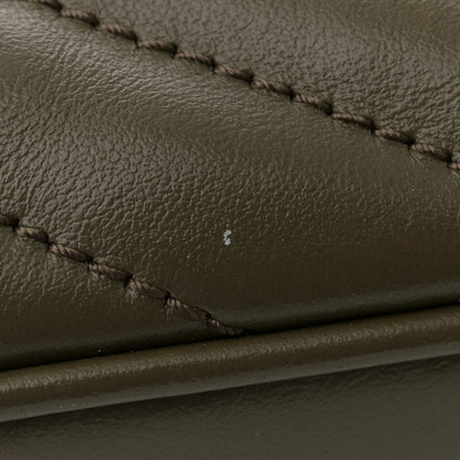 Saint Laurent Calfskin Matelasse Monogram Lou Camera Bag Military Olive 11 of 14