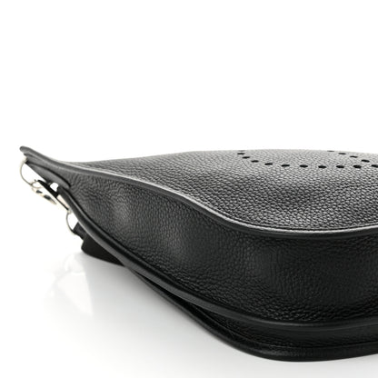 Hermes Taurillon Clemence Evelyne III PM Black 9 of 10