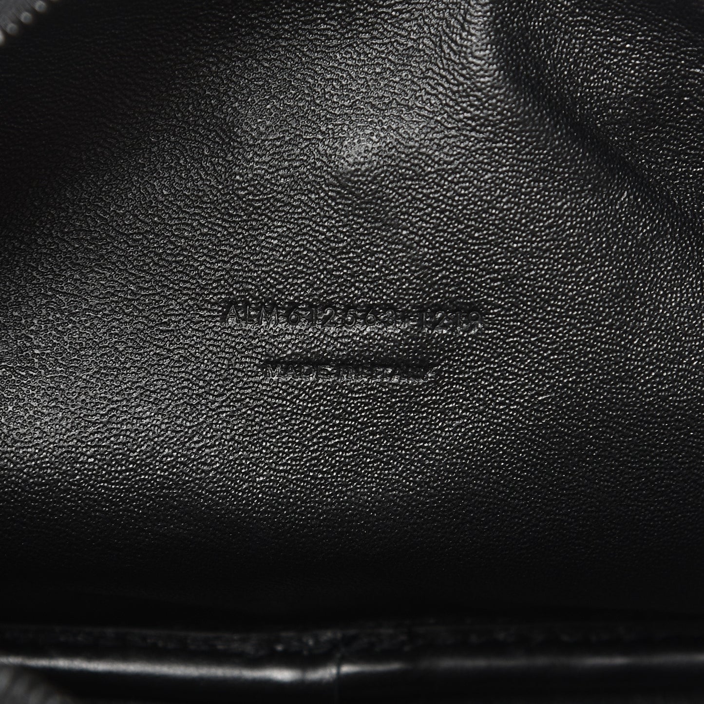 Calfskin Tiger Burnout Monogram Lou Camera Bag Black