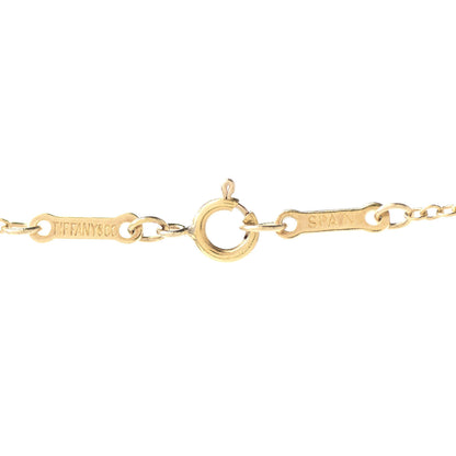 Tiffany 18K Yellow Gold 22mm Elsa Peretti Open Heart Pendant Necklace 5 of 7