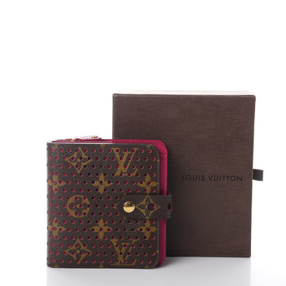 Louis Vuitton Monogram Perforated Compact Zipped Wallet Fuchsia 9 of 9