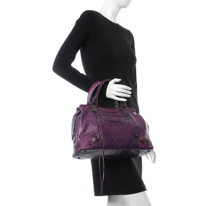 Balenciaga Agneau Classic Hardware Step Violet 2 of 8
