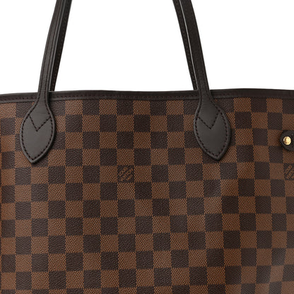 Louis Vuitton Damier Ebene Neo Neverfull MM Rose Ballerine 10 of 12