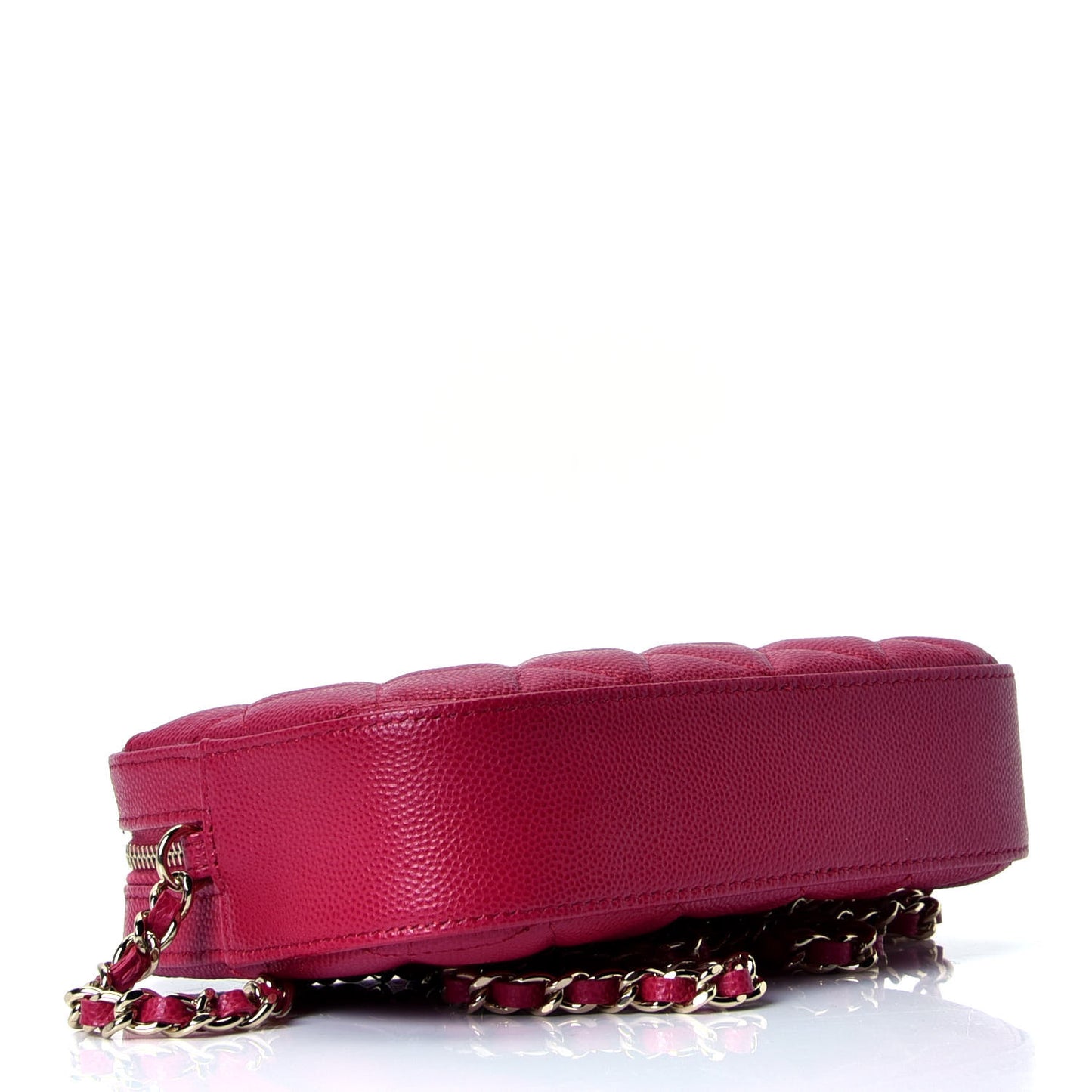 Caviar Quilted Camera Case Dark Pink