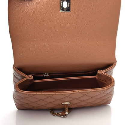 Chanel Caviar Quilted Mini Coco Handle Flap Brown 5 of 10