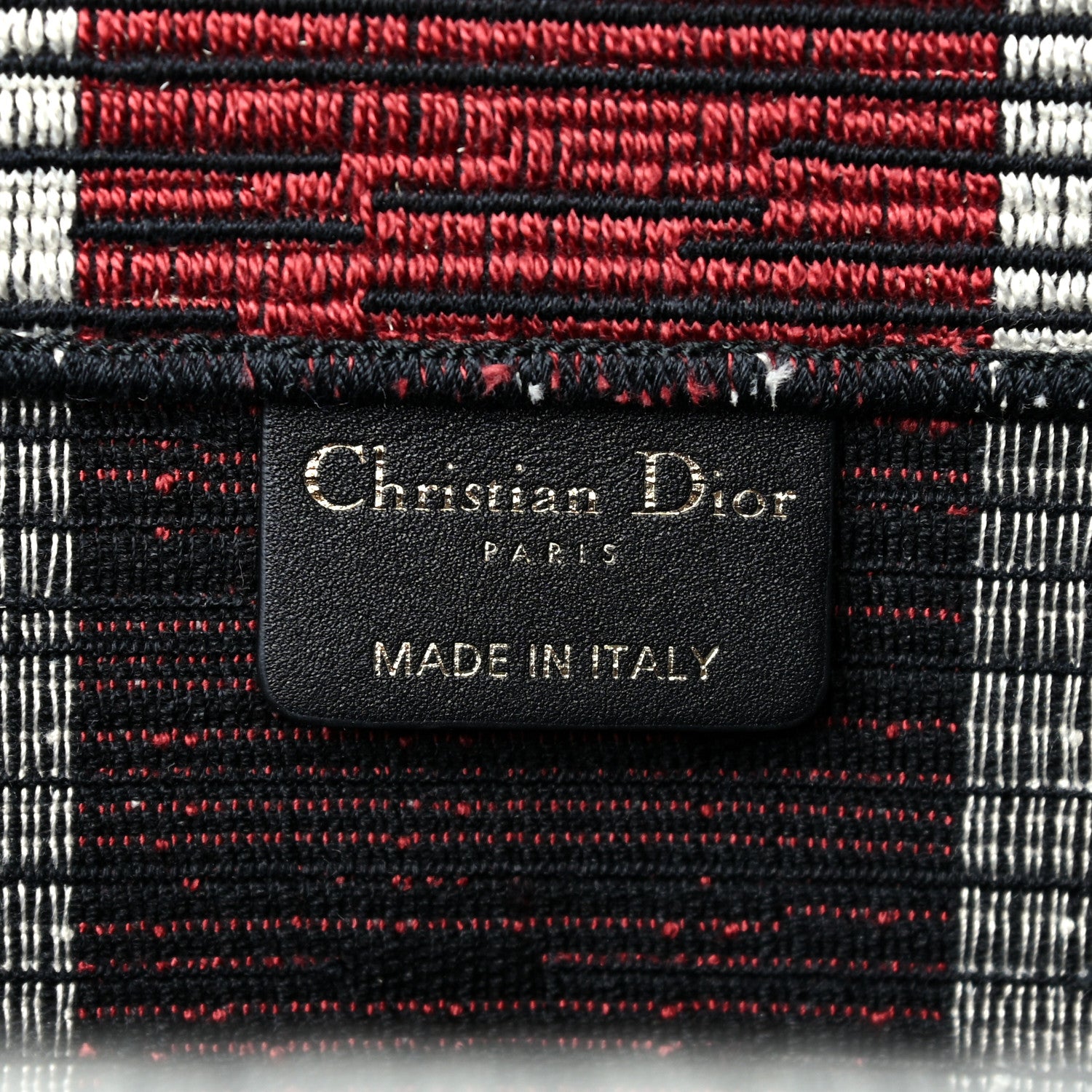 Christian Dior Canvas Embroidered Exclusive Union Jack Book Tote Blue Multicolor 9 of 11