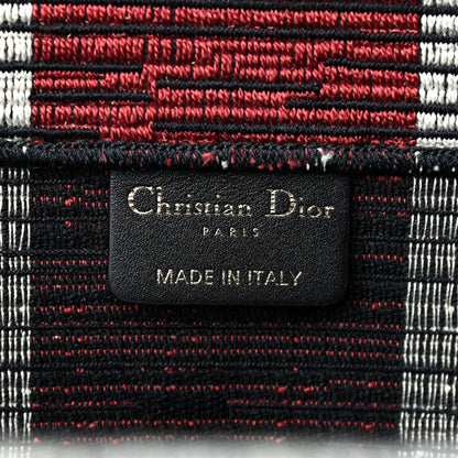 Christian Dior Canvas Embroidered Exclusive Union Jack Book Tote Blue Multicolor 9 of 11