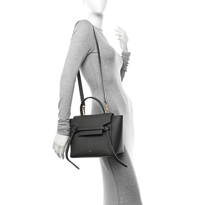 Celine Grained Calfskin Micro Belt Bag Grey 2 of 11