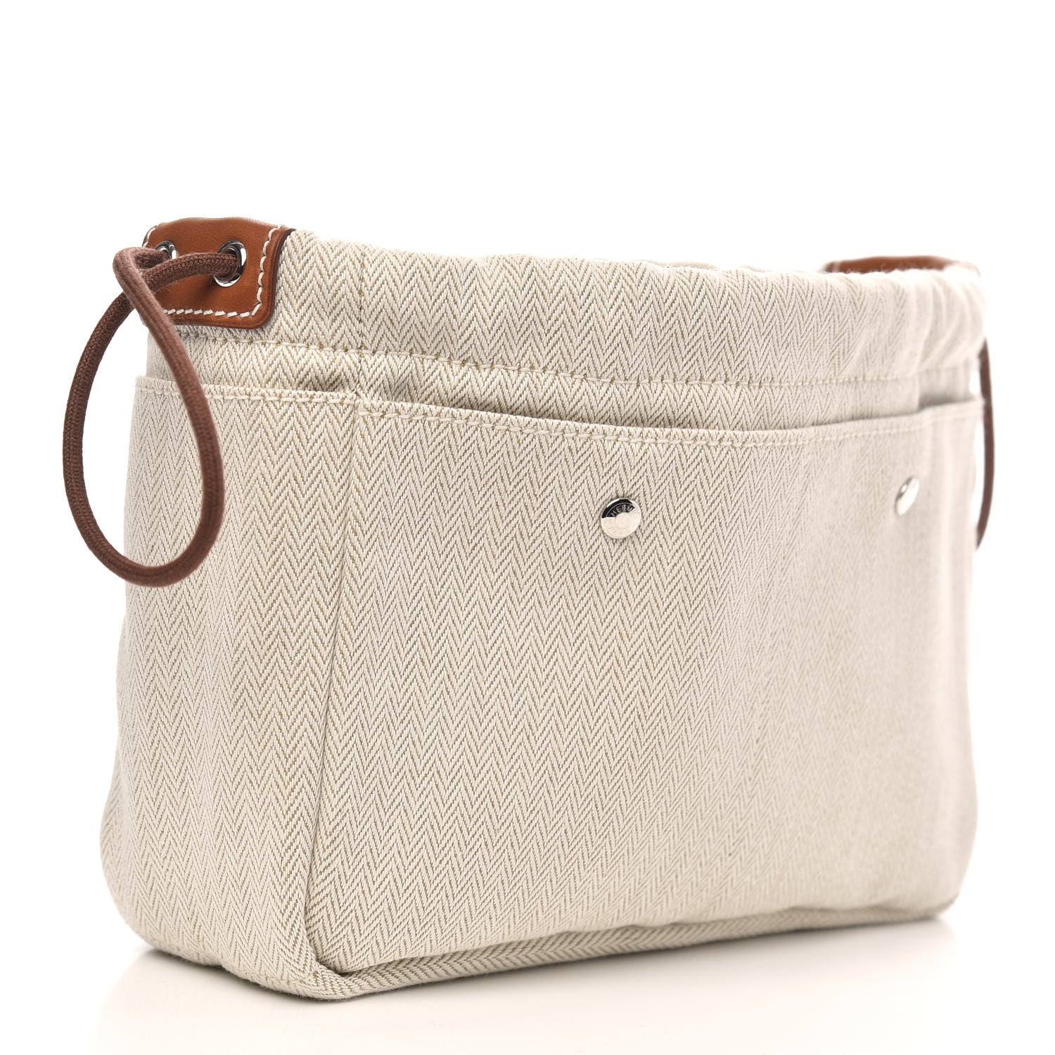 Hermes Canvas Barenia Fourbi 20 PM Pouch Naturel Fauve 3 of 9