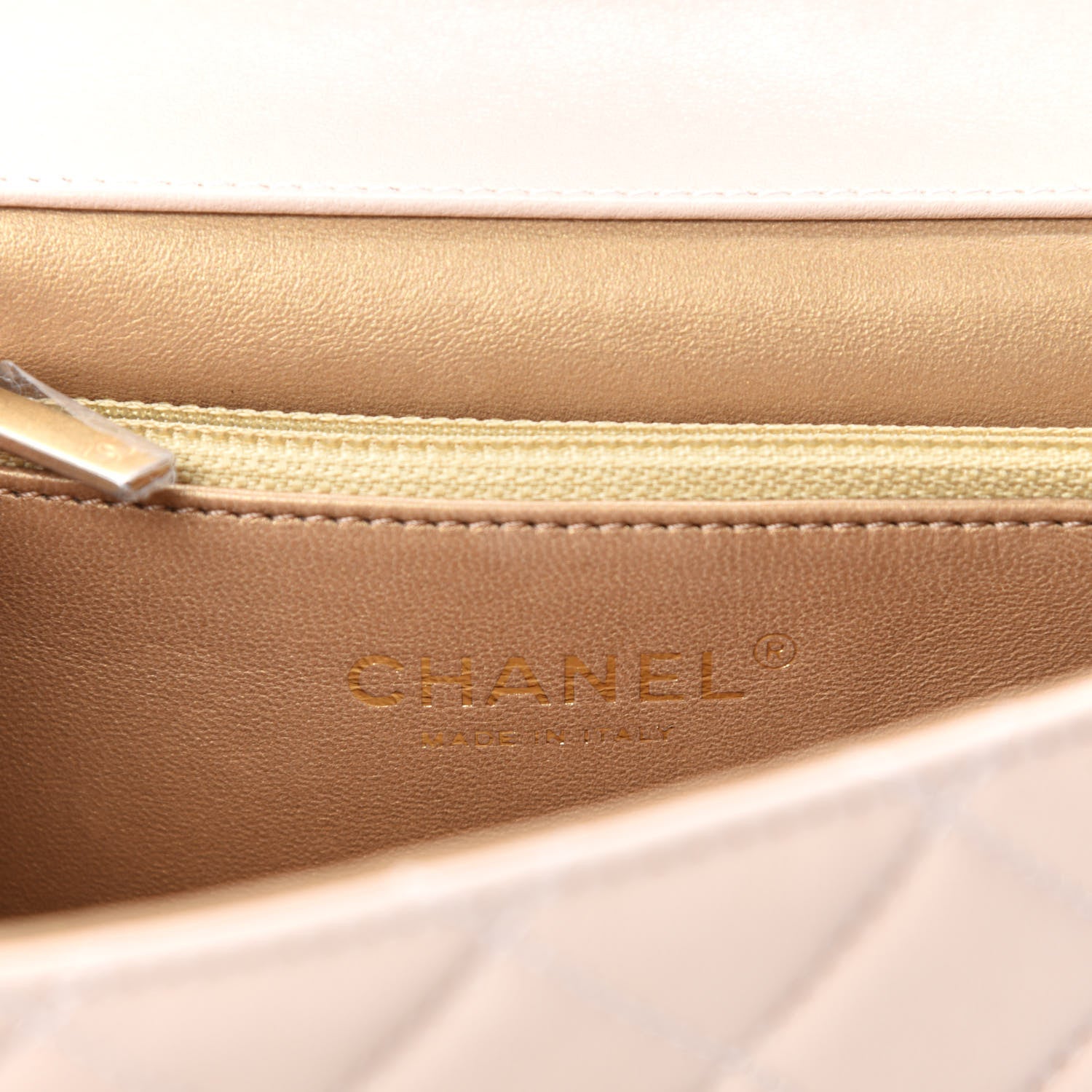 Chanel Lambskin Quilted Small Chic Pearls Flap Beige 8 of 11