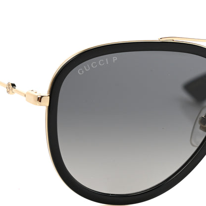 Gucci Aviator Sunglasses GG0062S Black Gold 5 of 7