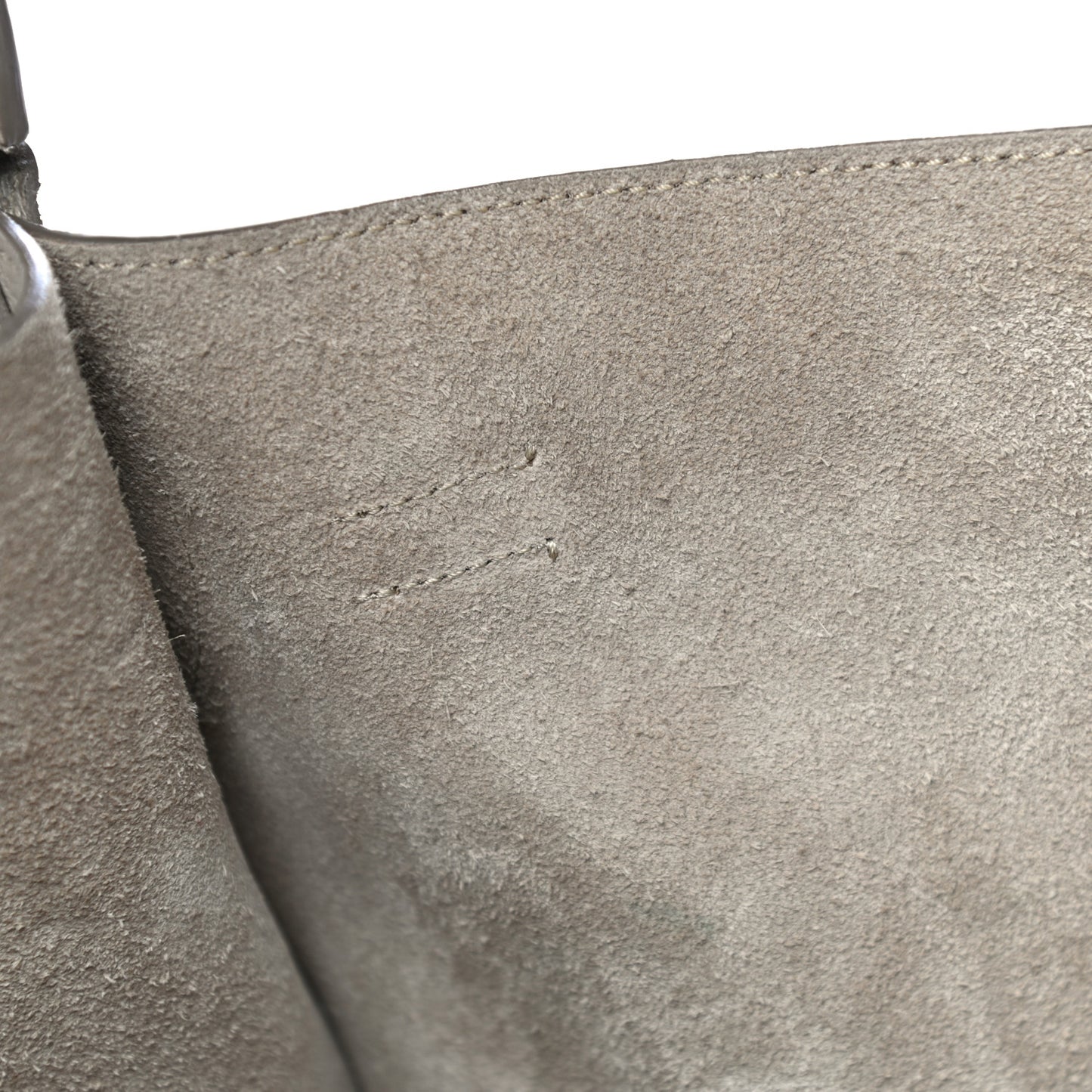 Supple Grained Calfskin Medium Big Bag Light Taupe