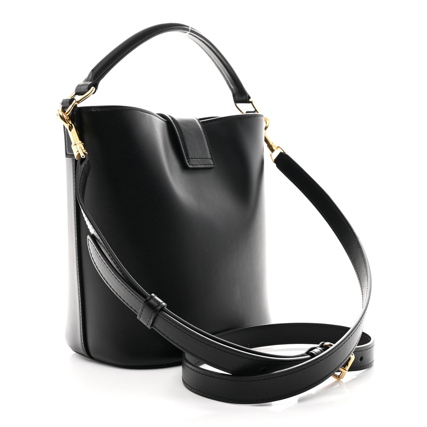 Smooth Calfskin Triomphe Small Louise Bag Black