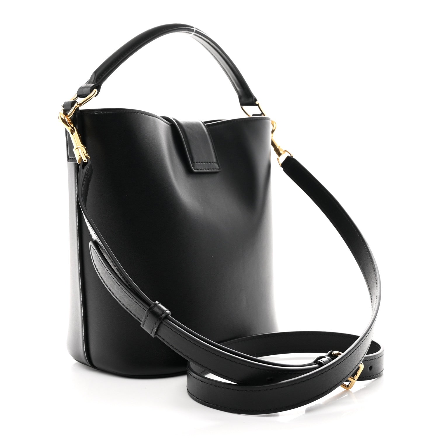 Celine Smooth Calfskin Triomphe Small Louise Bag Black 3 of 10