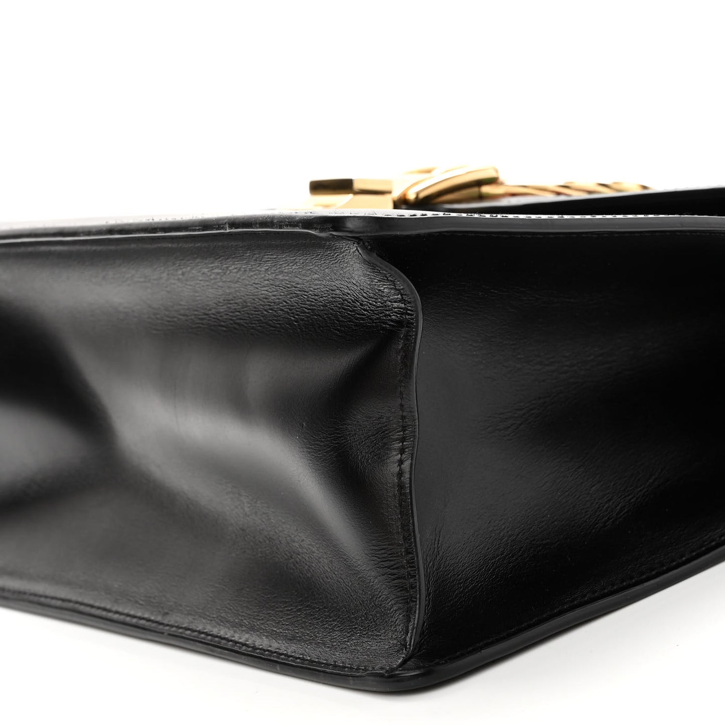 Calfskin Medium Sylvie Top Handle Bag Black