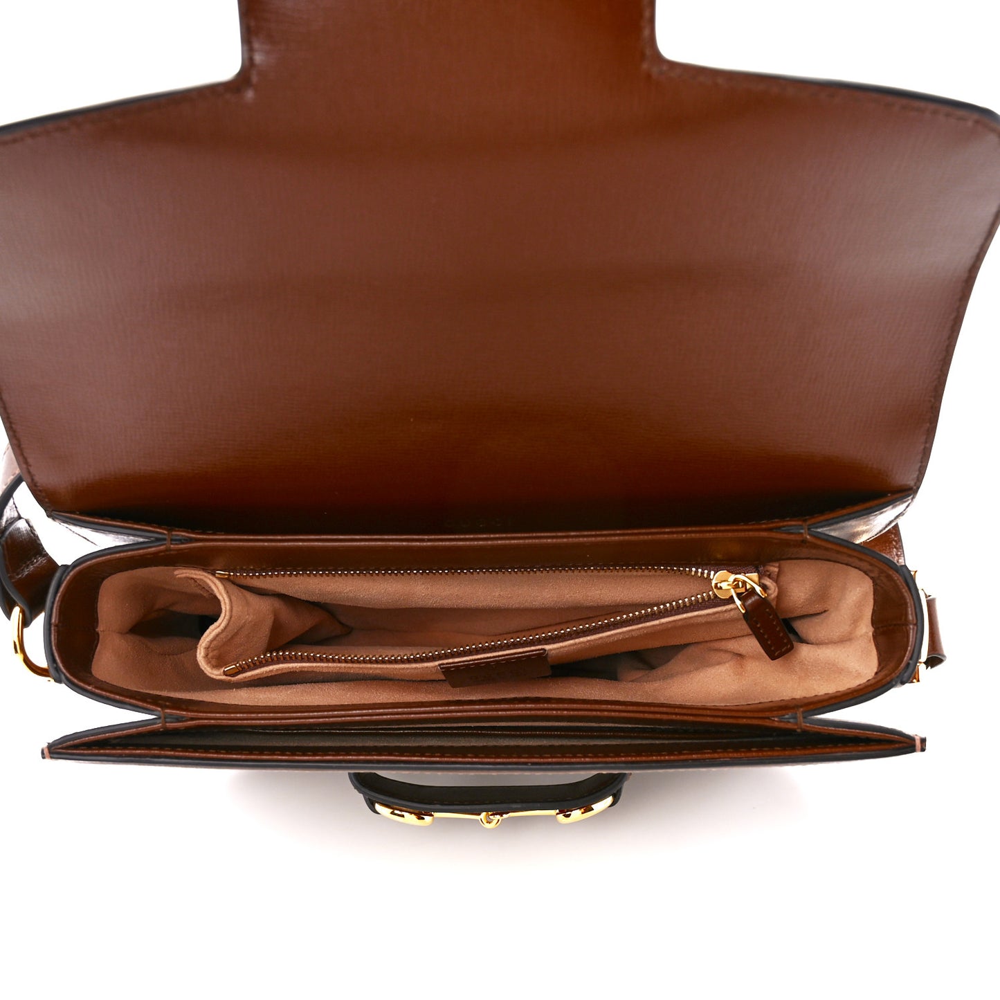 GG Supreme Monogram Horsebit 1955 Shoulder Bag Beige Brown Sugar