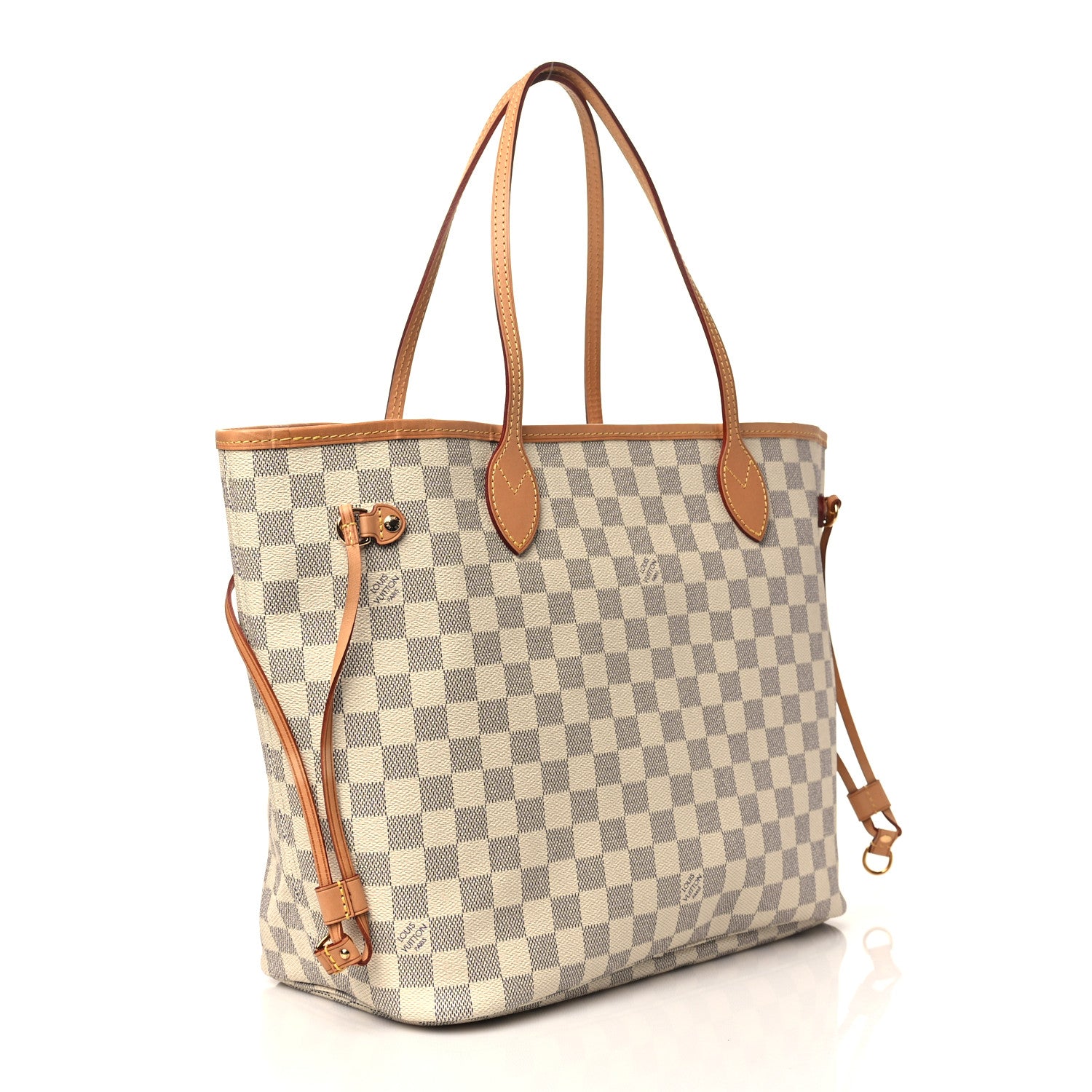Louis Vuitton Damier Azur Neo Neverfull MM Rose Ballerine 4 of 7