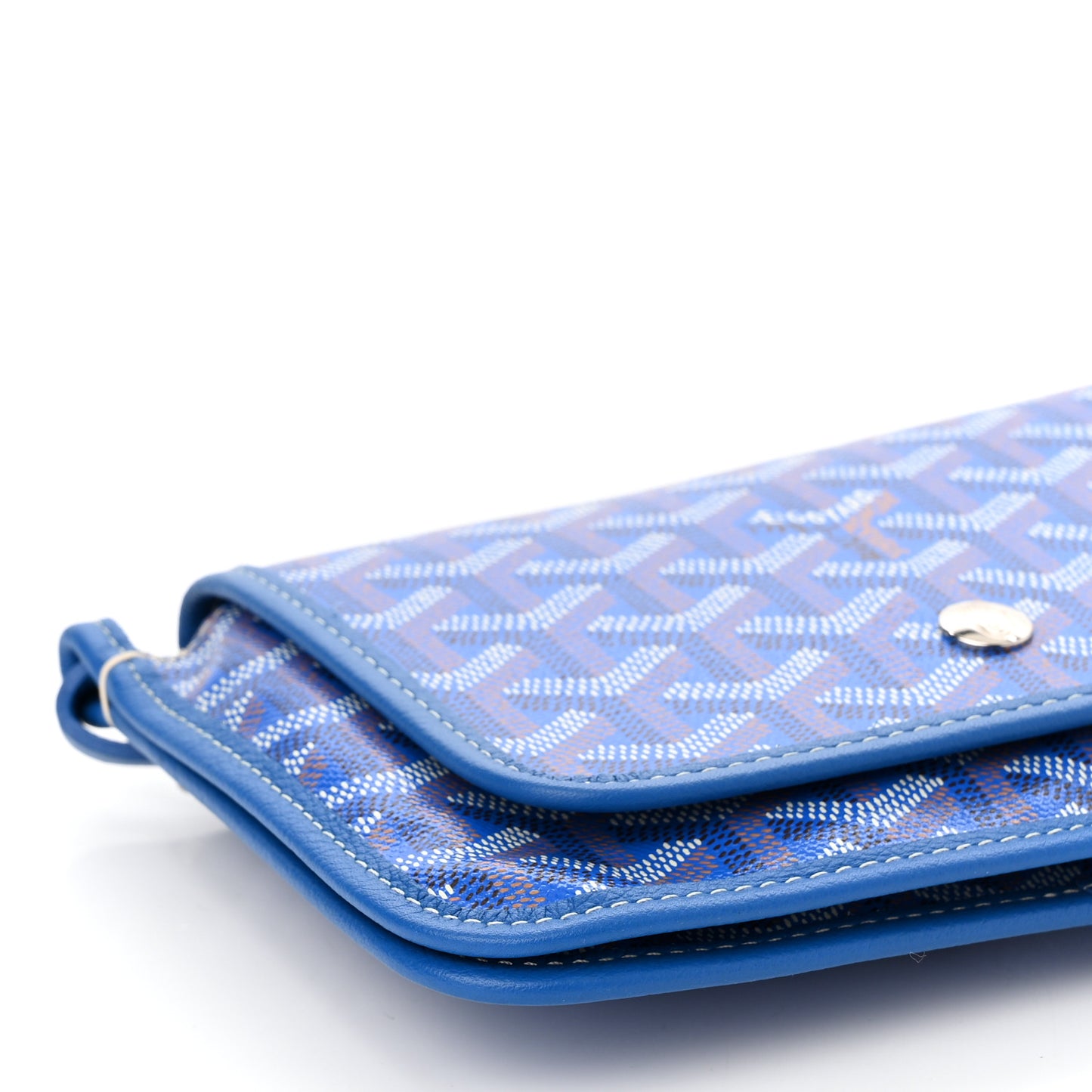 Goyardine Plumet Wallet Clutch Sky Blue