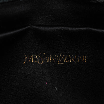 Saint Laurent Textured Patent Monogram Large Belle De Jour Clutch Black 6 of 7