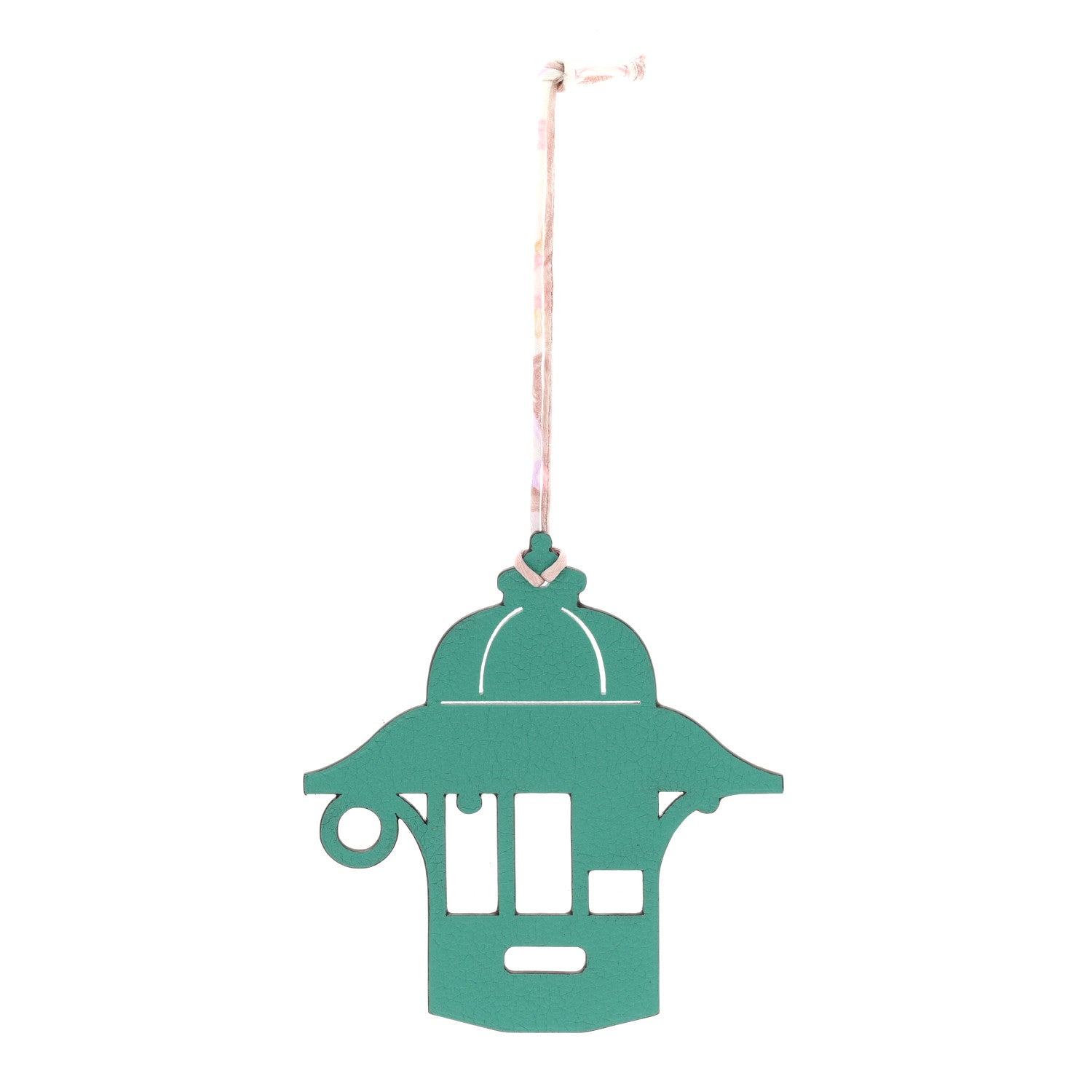 Hermes Taurillon Clemence Chevre Mysore Petit H Kiosque 3H Bag Charm Bleu Agate Vert Verone 2 of 8