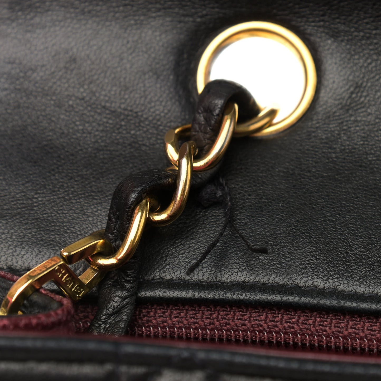 Lambskin Quilted Medium Single Flap Black