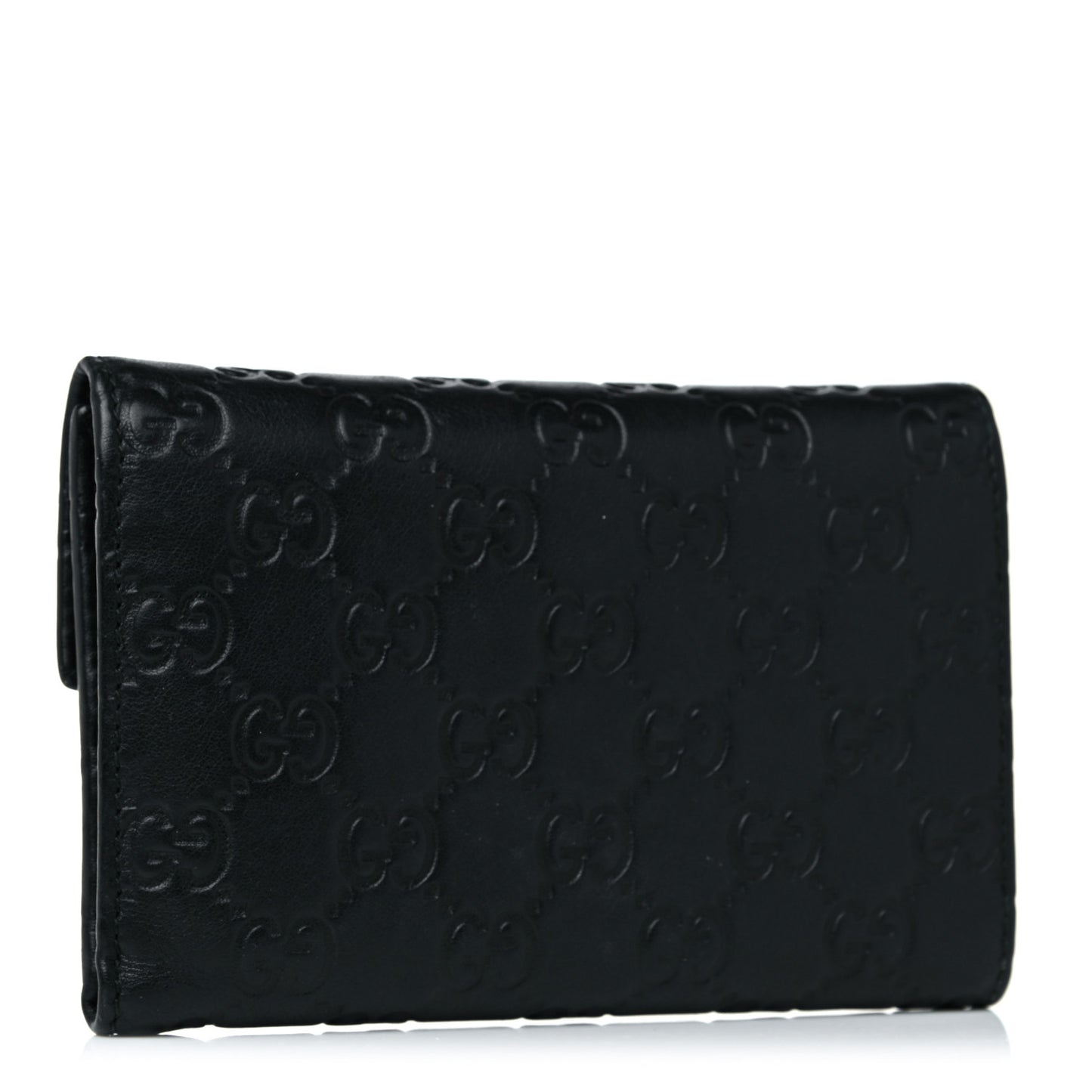 Guccissima Continental Flap Wallet Black