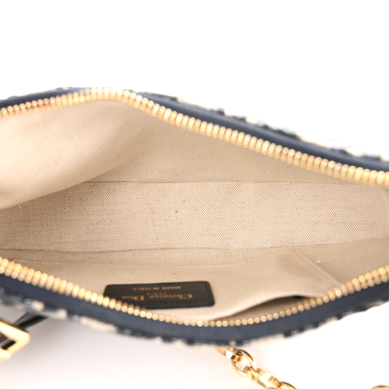 Christian Dior Oblique CD Lounge Bag Blue 5 of 11