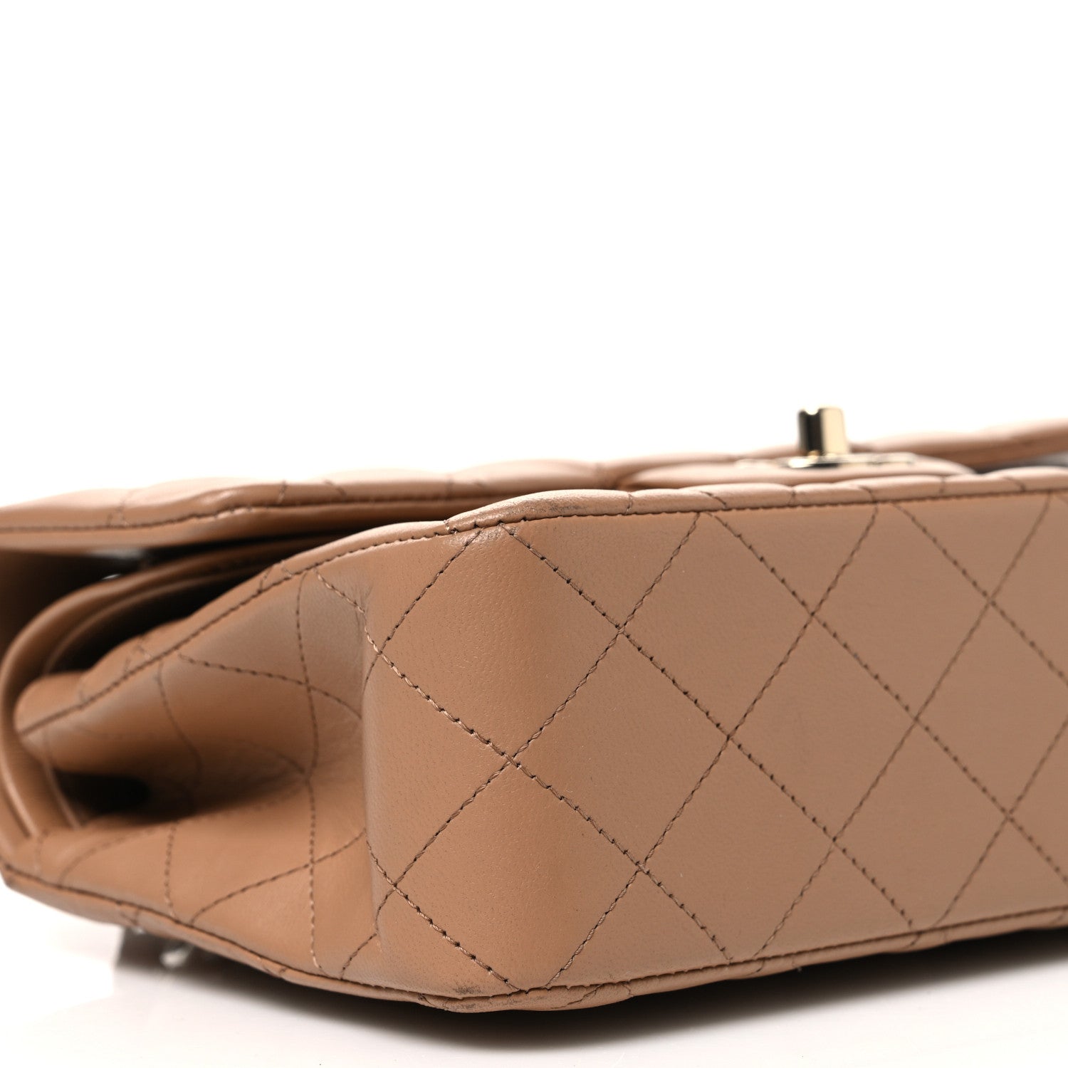 Chanel Lambskin Quilted Small Double Flap Brown 9 of 10