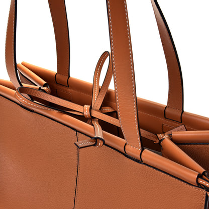 Loewe Grained Calfskin Cushion Tote Tan 5 of 5