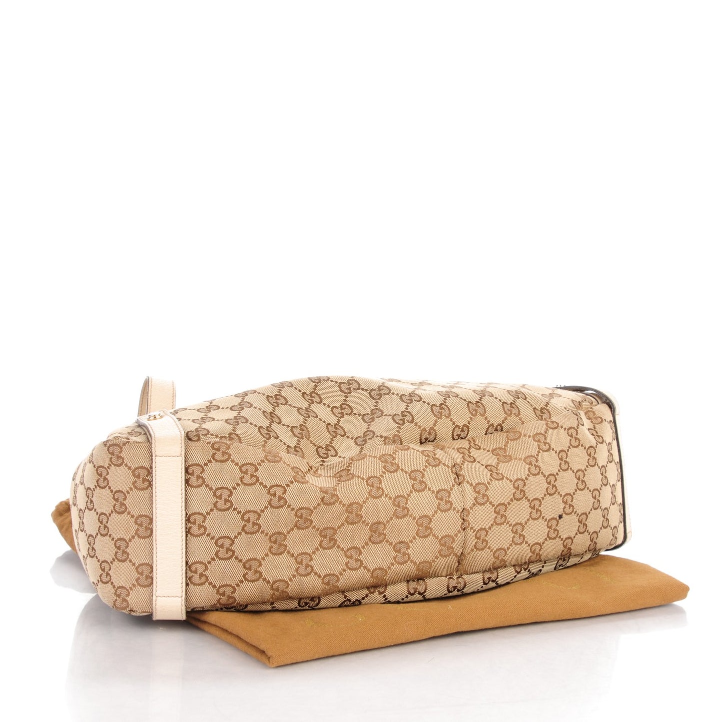 Monogram Medium Abbey Shoulder Bag Off White