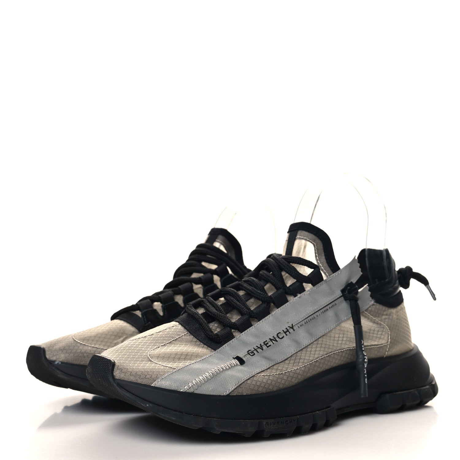 Givenchy Spectre Low Runners Sneakers 38 Black Grey 4 of 9